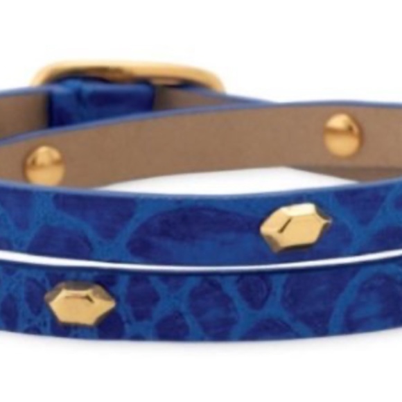 Stella and Dot -tassel necklace, blue necklace & wrap bracelet NO STUD BRACELET - Picture 5 of 6